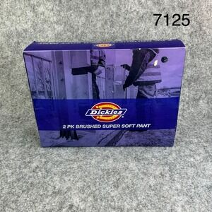 Dickies Mens 2 Pack Performance Base Layer Brushed Super Soft Pant Black Large